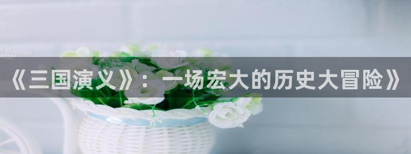 星欧娱乐怎么注册：《三国演义》：一场宏大的历史大冒险》