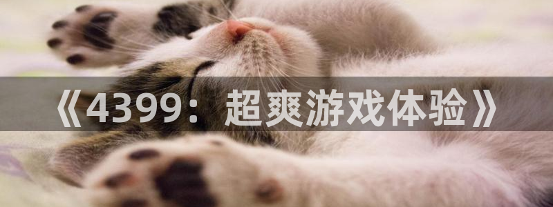 星欧娱乐娱乐：《4399：超爽游戏体验》